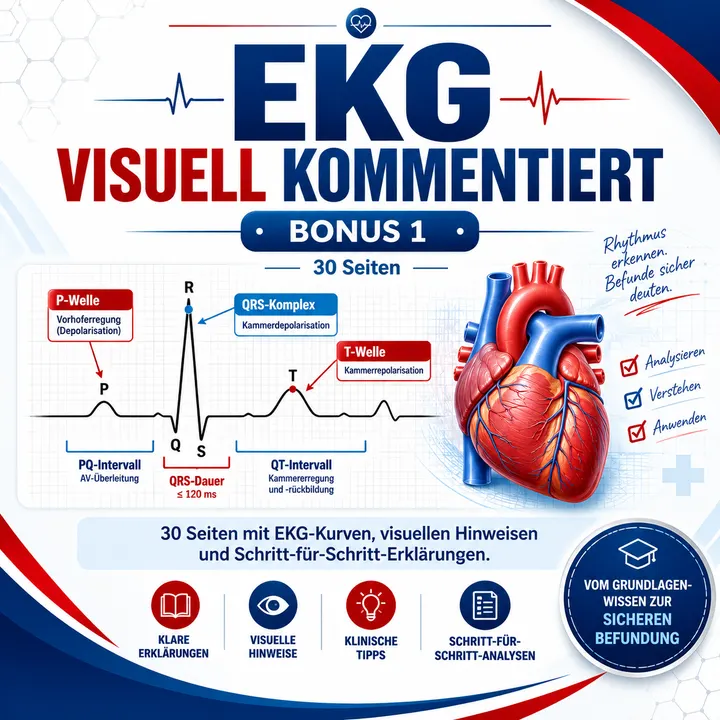 Bonus 1: EKG Visuell Kommentiert — 30 Seiten
