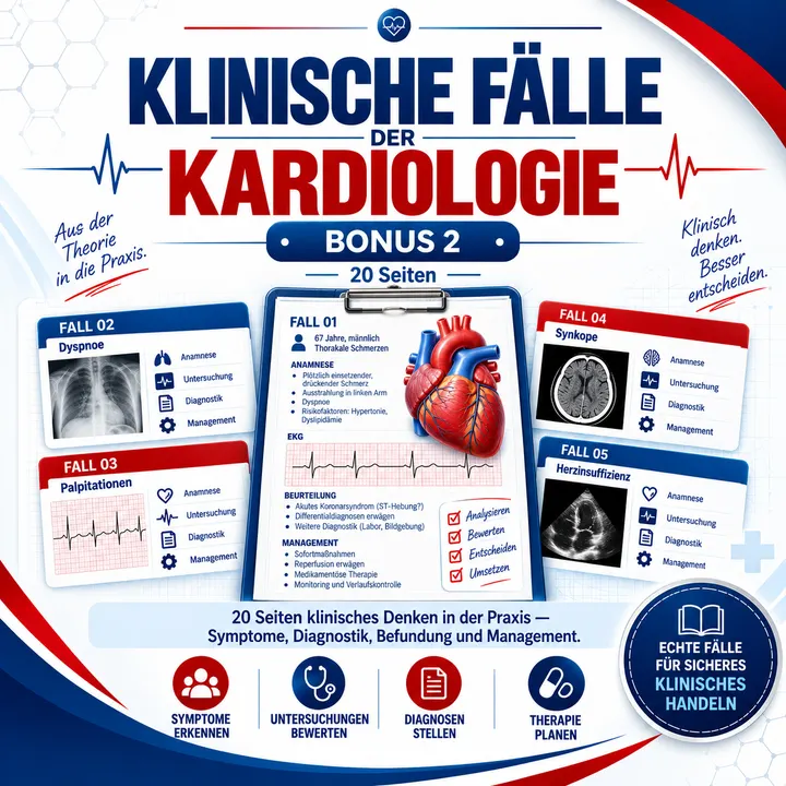 Bonus 2: Klinische Fälle der Kardiologie — 20 Seiten