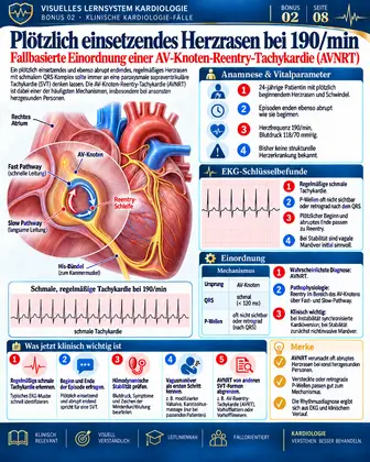 Klinischer Fall AV-Knoten-Reentry-Tachykardie